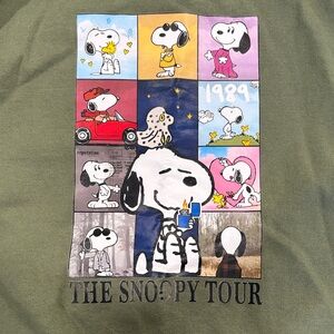 Snoopy Taylor Swift Eras Sweatshirt Custom Green Small